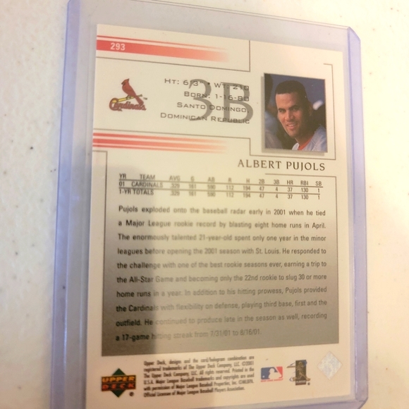 Albert Pujols Rookie Card - Picture 2 of 2